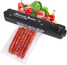 Carica l'immagine nel visualizzatore di Gallery, XUBX Macchina Sottovuoto per Alimenti, Professionale Sigillatrice Sottovuoto Automatica, Portatile Vacuum Sealer per Alimenti Freschi, Sottovuoto Macchina con 10 Sacchetti Sottovuoto
